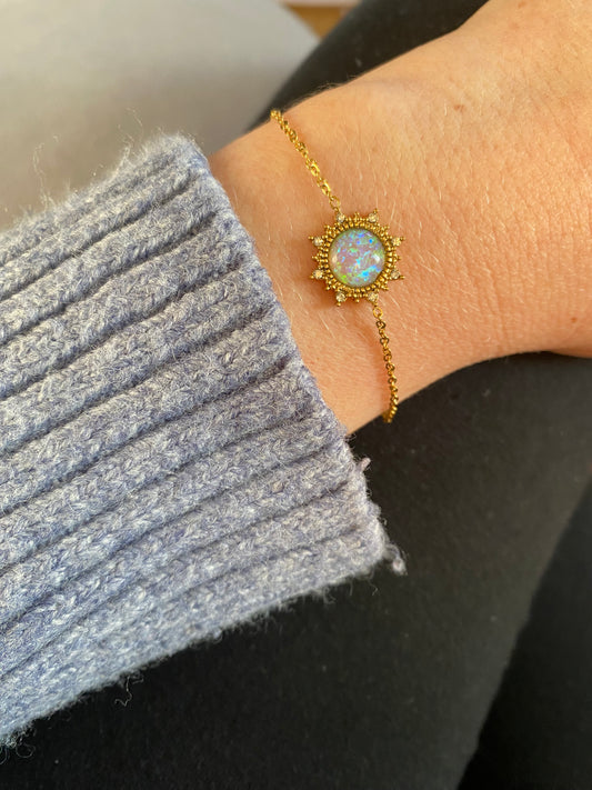 Opal sun bracelet