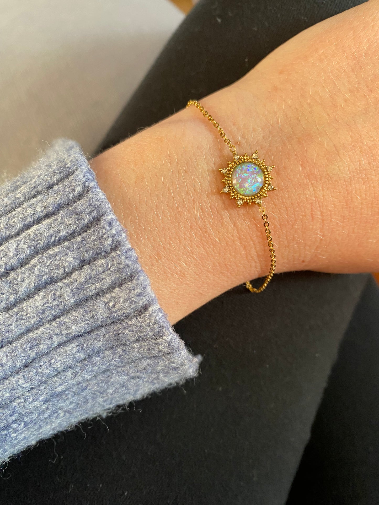 Opal sun bracelet